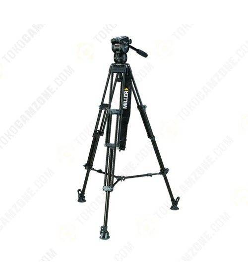 Miller CX2 Fluid Head with Toggle 75 2-Stage Alloy Tripod System (Mid-Level Spreader)